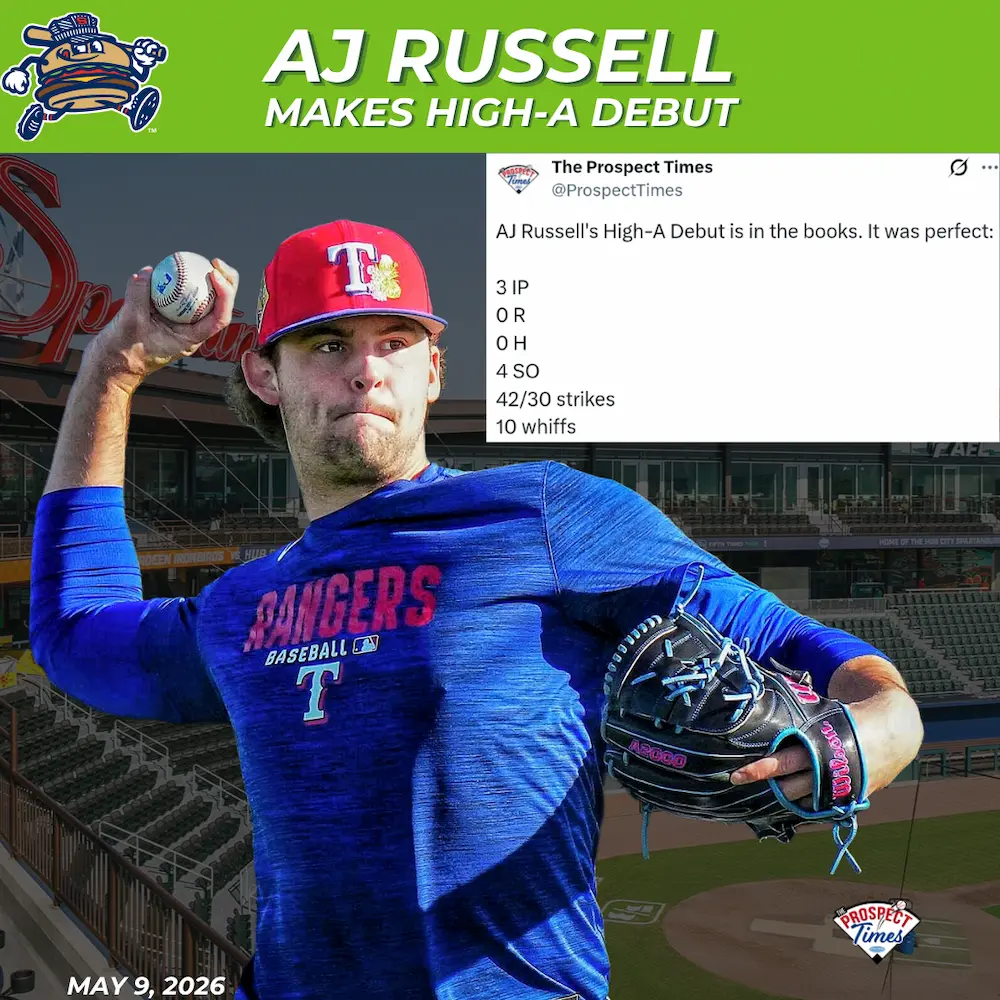AJ Russell vs the Wilmington Blue Rocks
