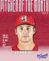 Evan Siary Named Carolina League Pitcher of the Month for July