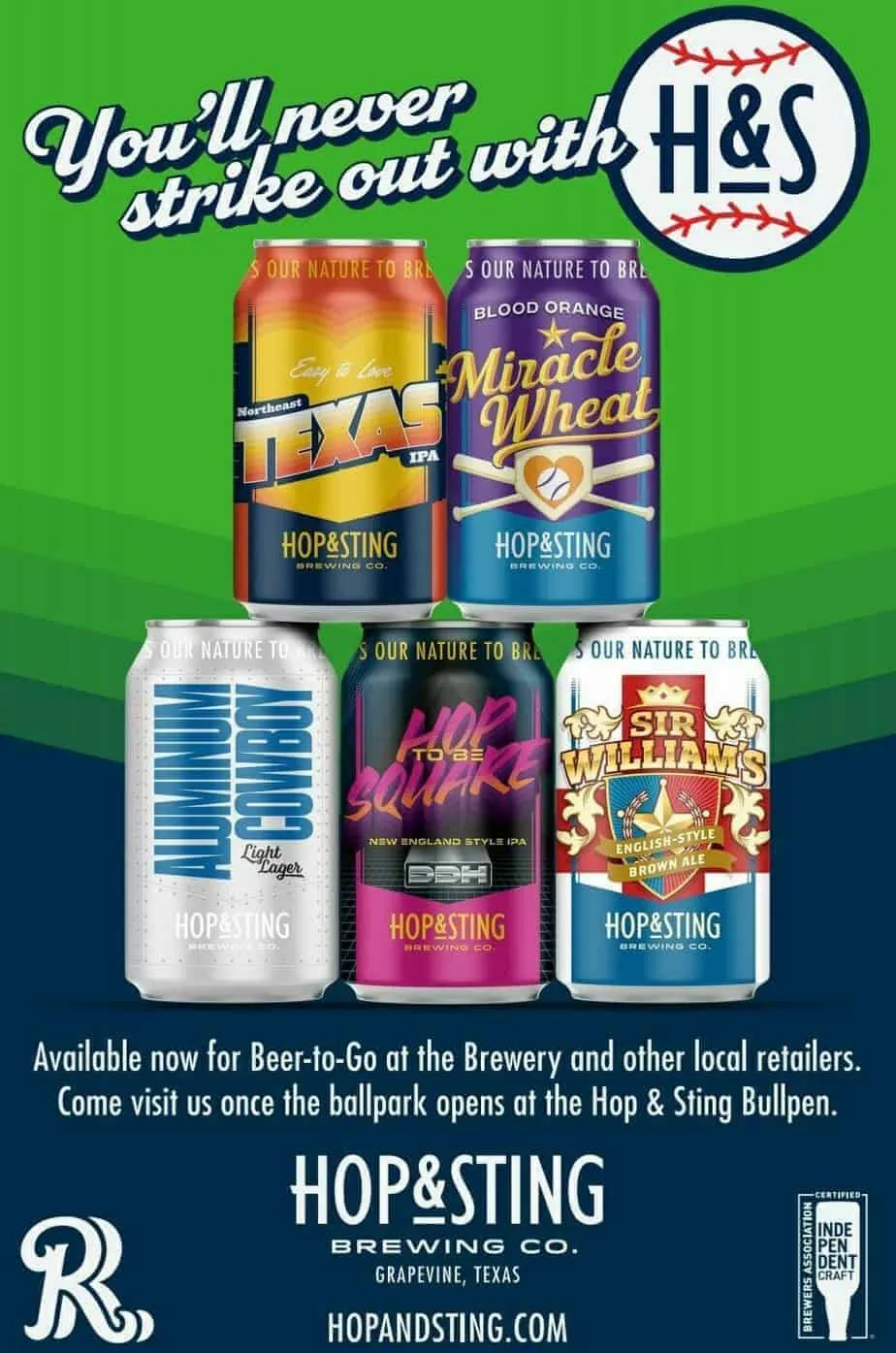 Hop and Sting Brewery to sponsor the  bullpen
