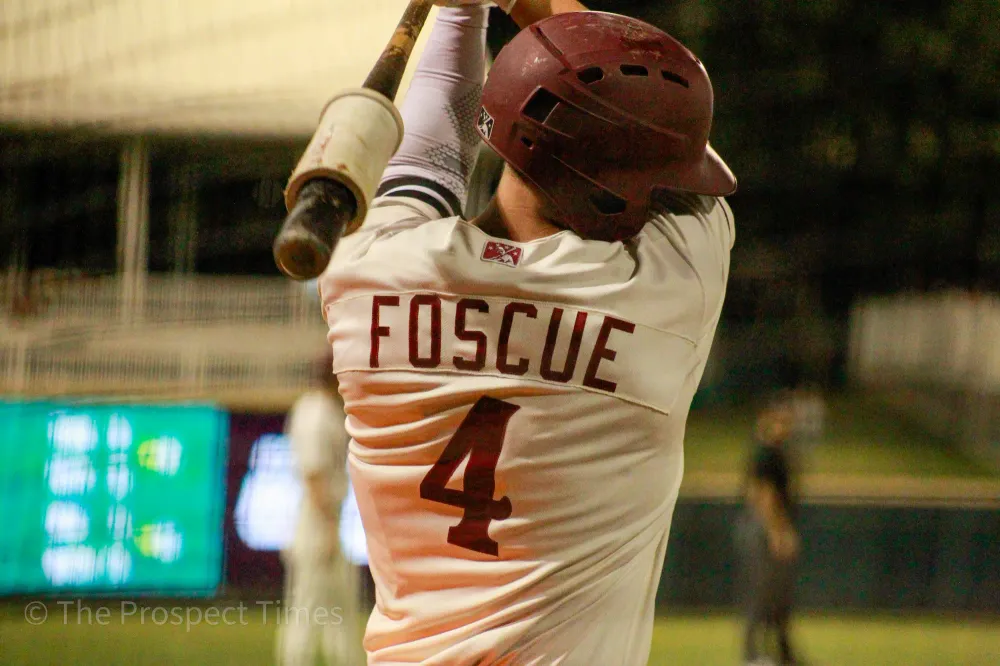 Justin Foscue grand slam powers Riders to 10th win