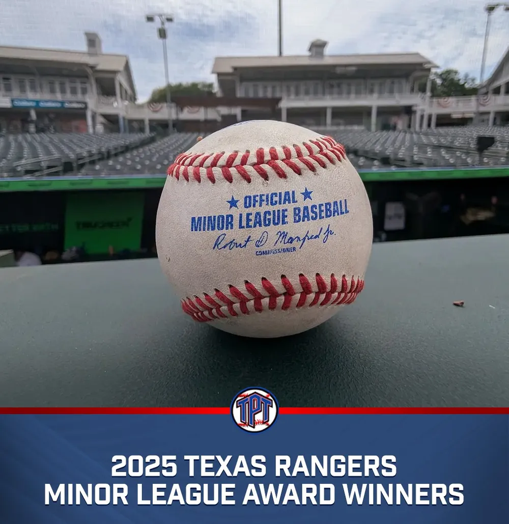 Texas Rangers Name 2025 Minor League Award Winners
