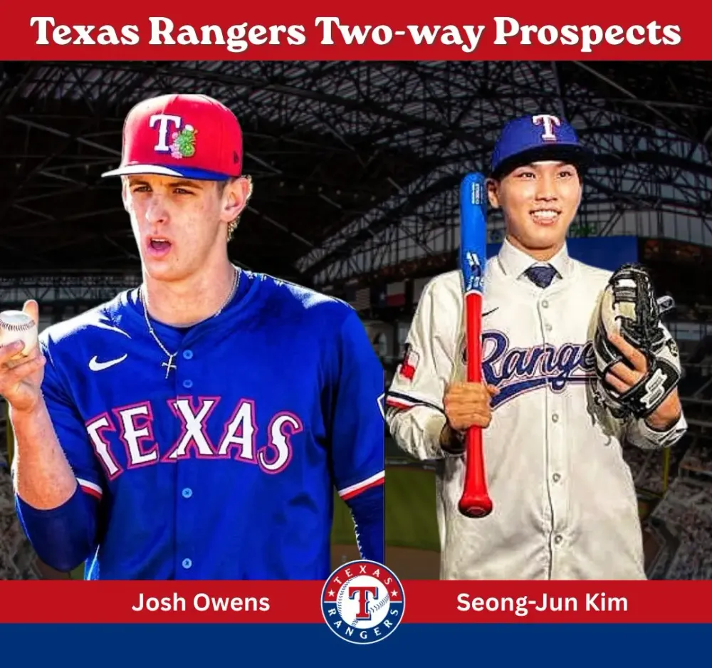 Josh Owens and Seong-Jun Kim: Rangers Two-Way Prospects to Pitch Once a Week