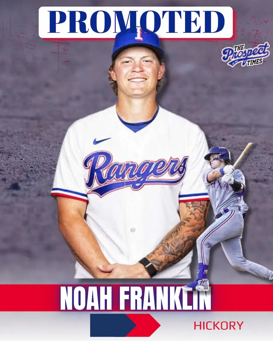 Catcher Noah Franklin Promoted to Hickory After Dominant ACL Season