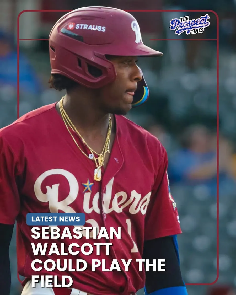 Sebastian Walcott Could Play Shortstop in RoughRiders Regular-Season Finale