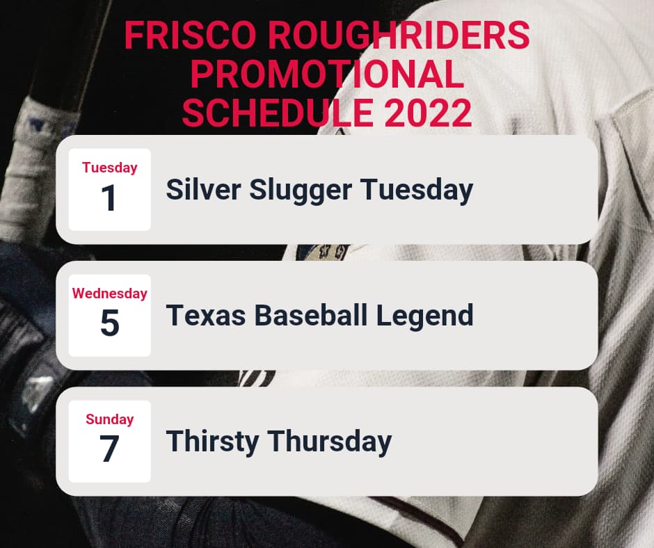 2022 Frisco RoughRiders Promotional schedule is best yet
