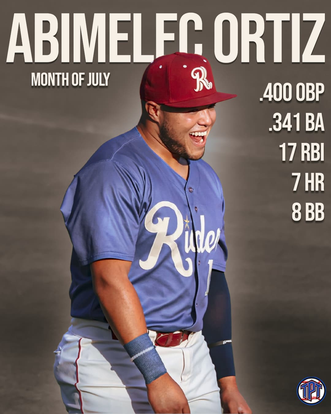 Abimelec Ortiz Named Texas League Player of the Month for July