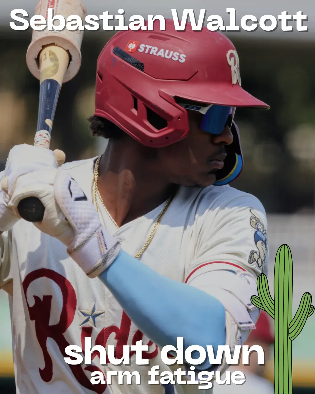 Rangers Shut Down Top Prospect Sebastian Walcott Due to Arm Fatigue