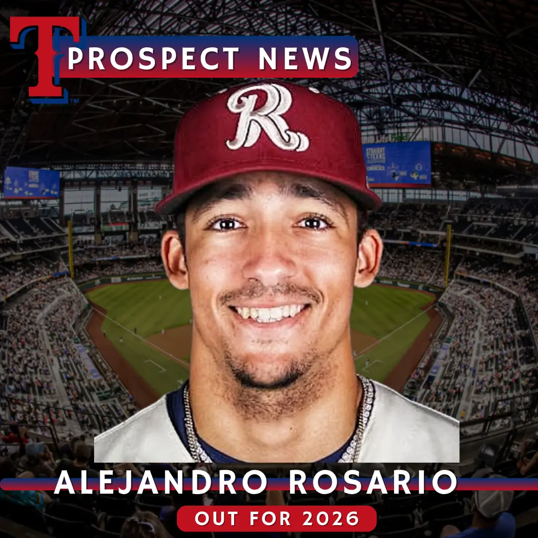 Texas Rangers Prospect Alejandro Rosario to Miss Entire 2026 Season