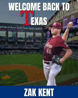 Rangers Claim Right-Hander Zak Kent Off Waivers From Cardinals