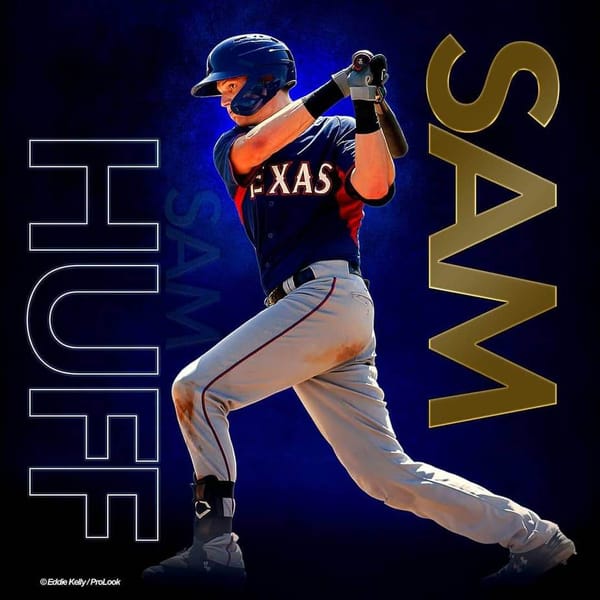 Rangers walk off against the *'s 5-4, Sam Huff homers twice