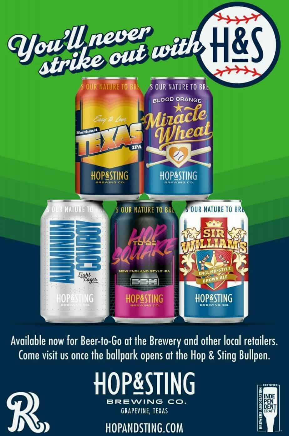 Hop and Sting Brewery to sponsor the  bullpen