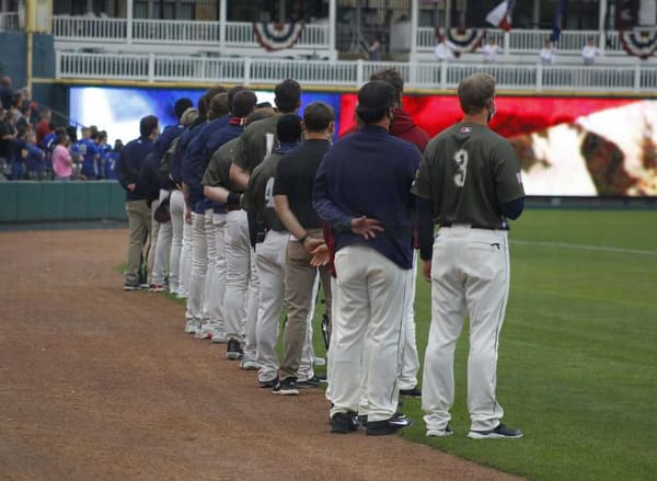 Frisco RoughRiders win  on Armed Forces Day
