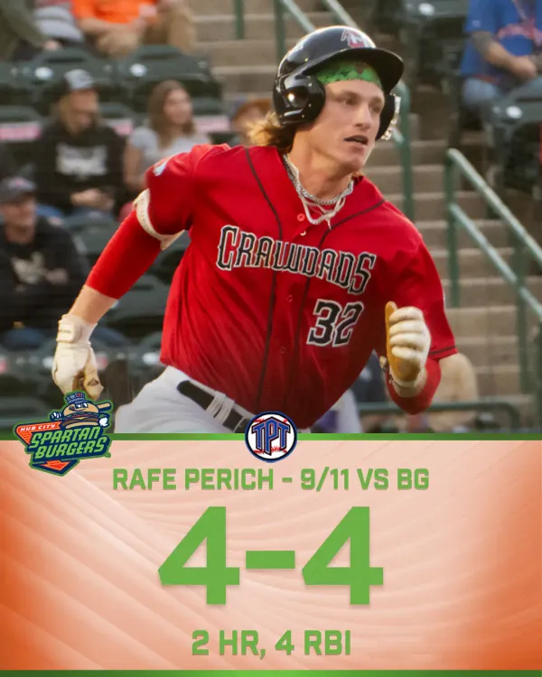 Rafe Perich leads the Hub City Spartanburgers to the SAL Championship series