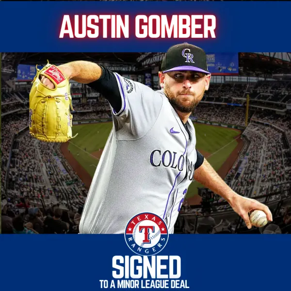 Rangers Add Veteran Left-Hander Gomber on Minor League Deal