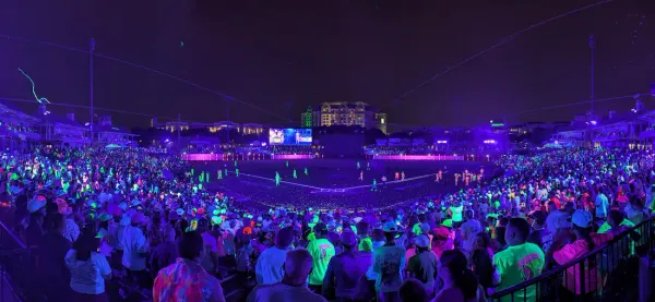 Cosmic Baseball Lights Up Frisco