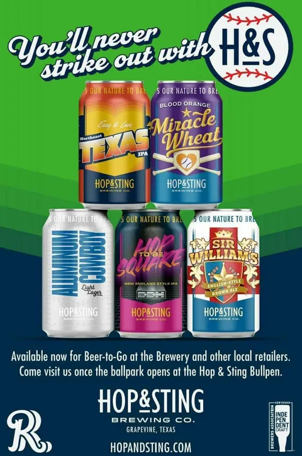 Hop and Sting Brewery to sponsor the  bullpen