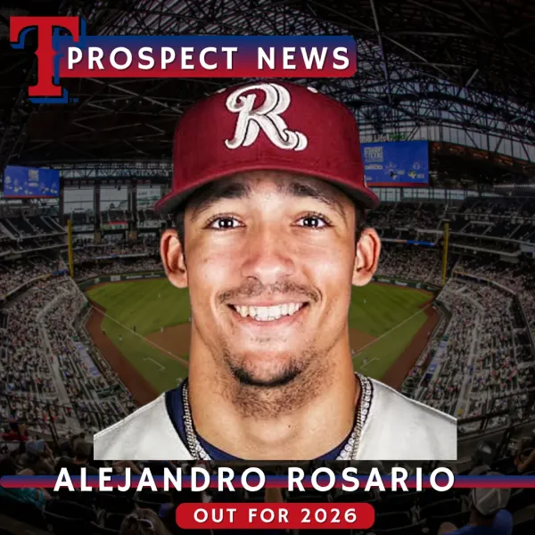 Texas Rangers Prospect Alejandro Rosario to Miss Entire 2026 Season