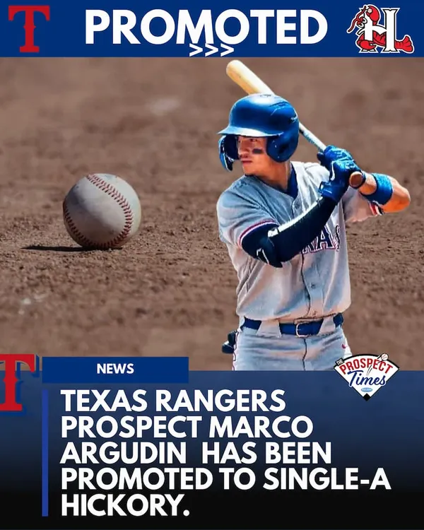 Rangers Prospect Marco Argudin Promoted to Single-A Hickory