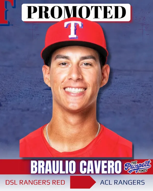Rangers Prospect Braulio Cavero Promoted to ACL Rangers