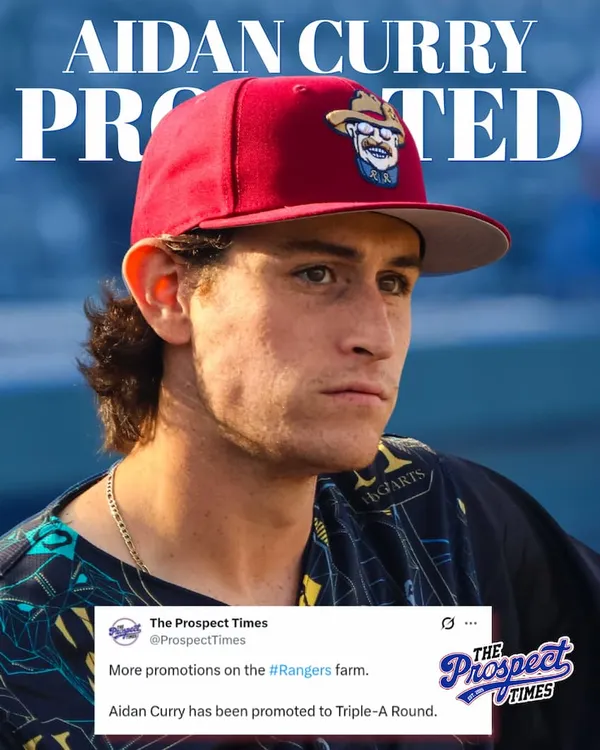 Rangers Farm Movement: Aidan Curry Promoted to Round Rock, Brock Porter Jumps to Frisco