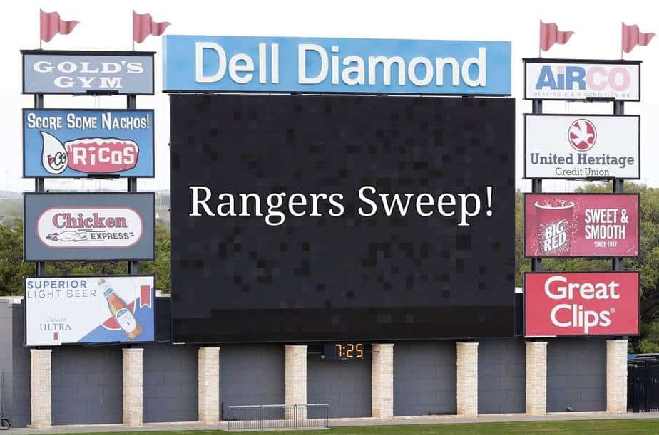 Rangers Alternate site sweeps
