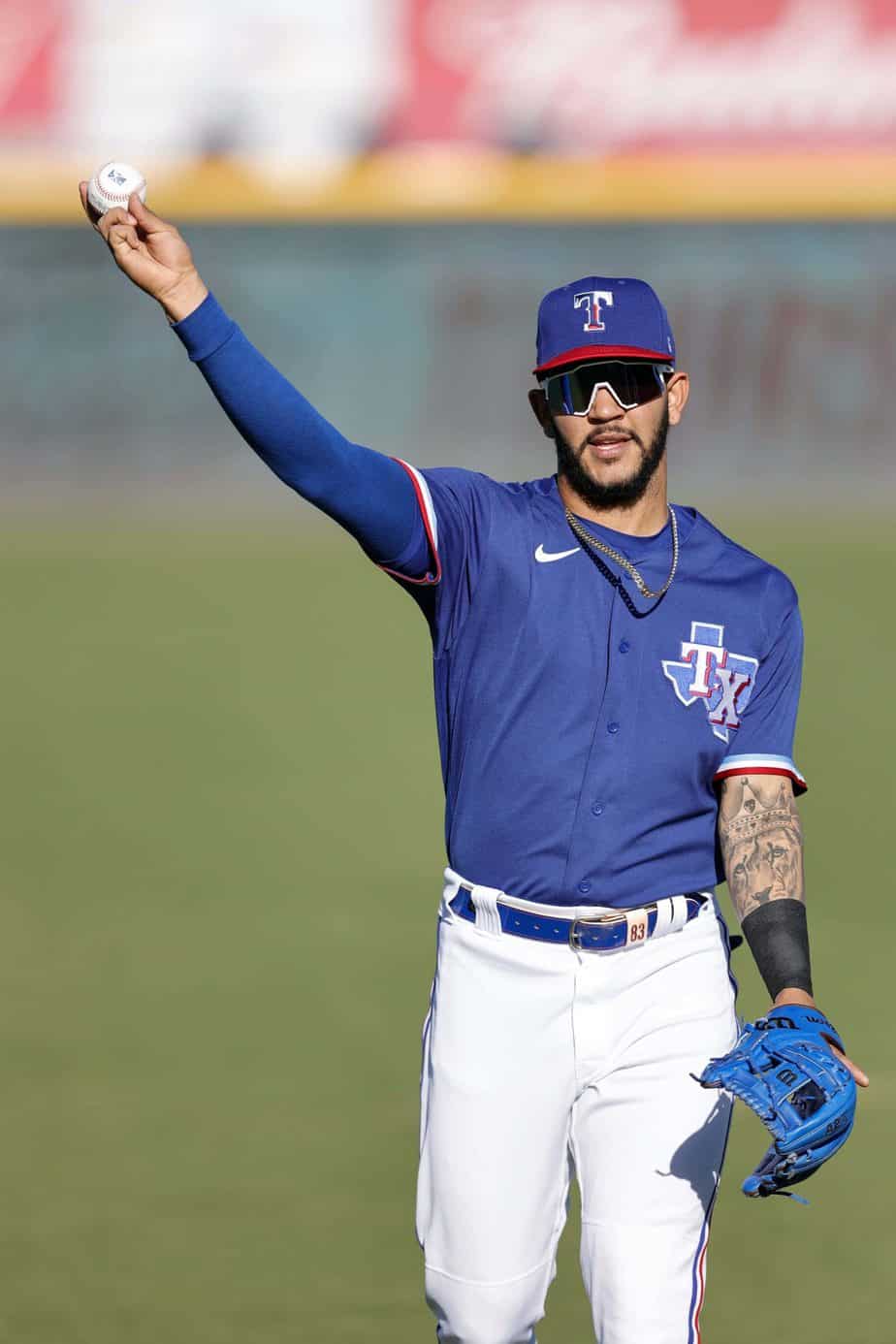 Anderson Tejeda at the Rangers alternate site at Dell Diamond, photo by Eddie Kelly/ProLook Photos