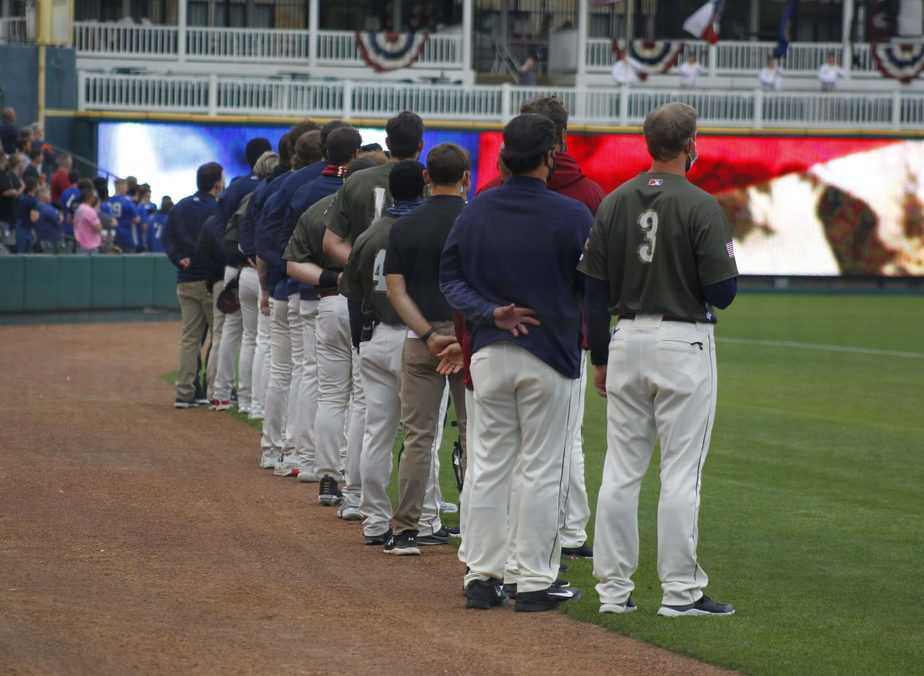 Frisco RoughRiders win  on Armed Forces Day
