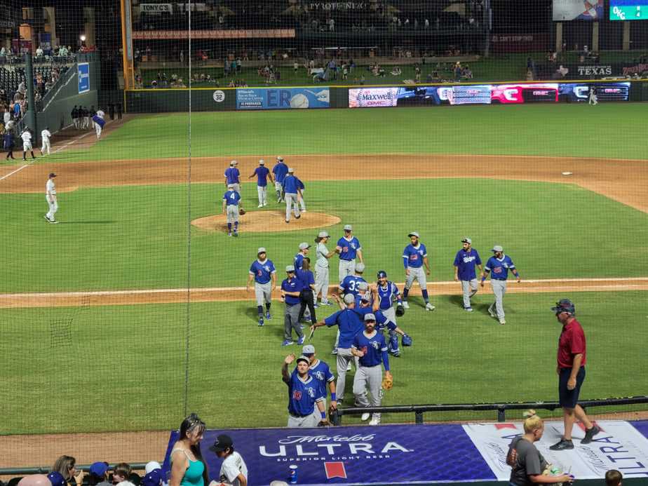 Express playing at Dell Diamond, photo by Michael Owen