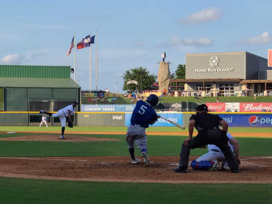 Express playing at Dell Diamond, photo by Michael Owen