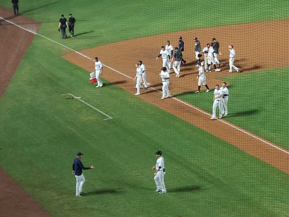 Express playing at Dell Diamond, photo by Michael Owen