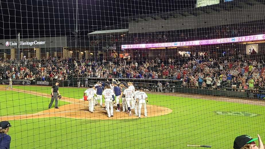 Express playing at Dell Diamond, photo by Michael Owen