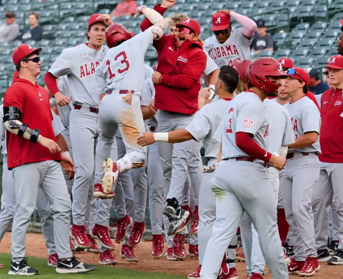 Bryce Eblin Celebrates After Hitting A Home Run