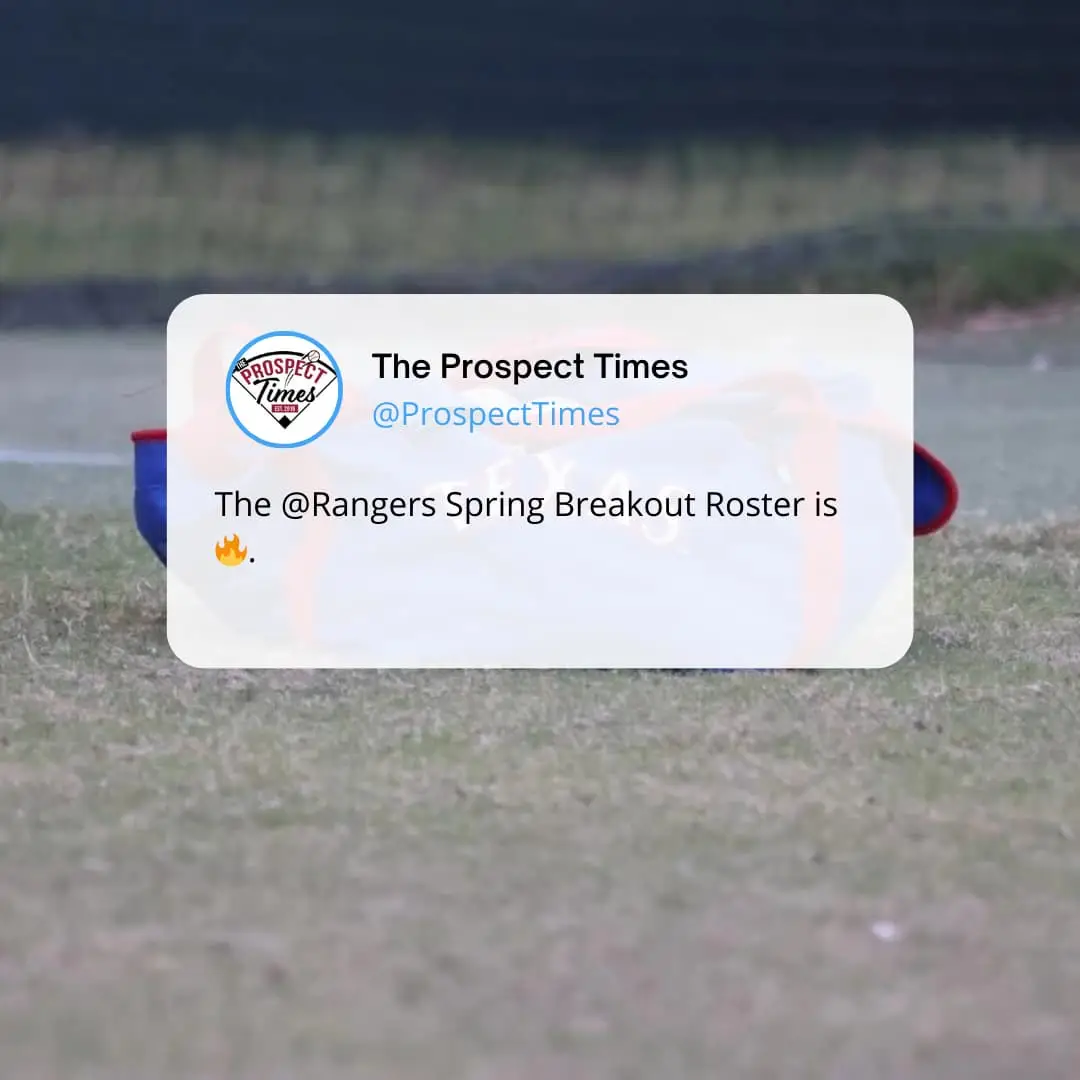 Texas Rangers Spring Breakout Roster